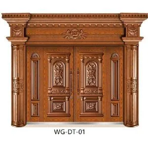 Ușă din cupru metalică de dimensiuni mari